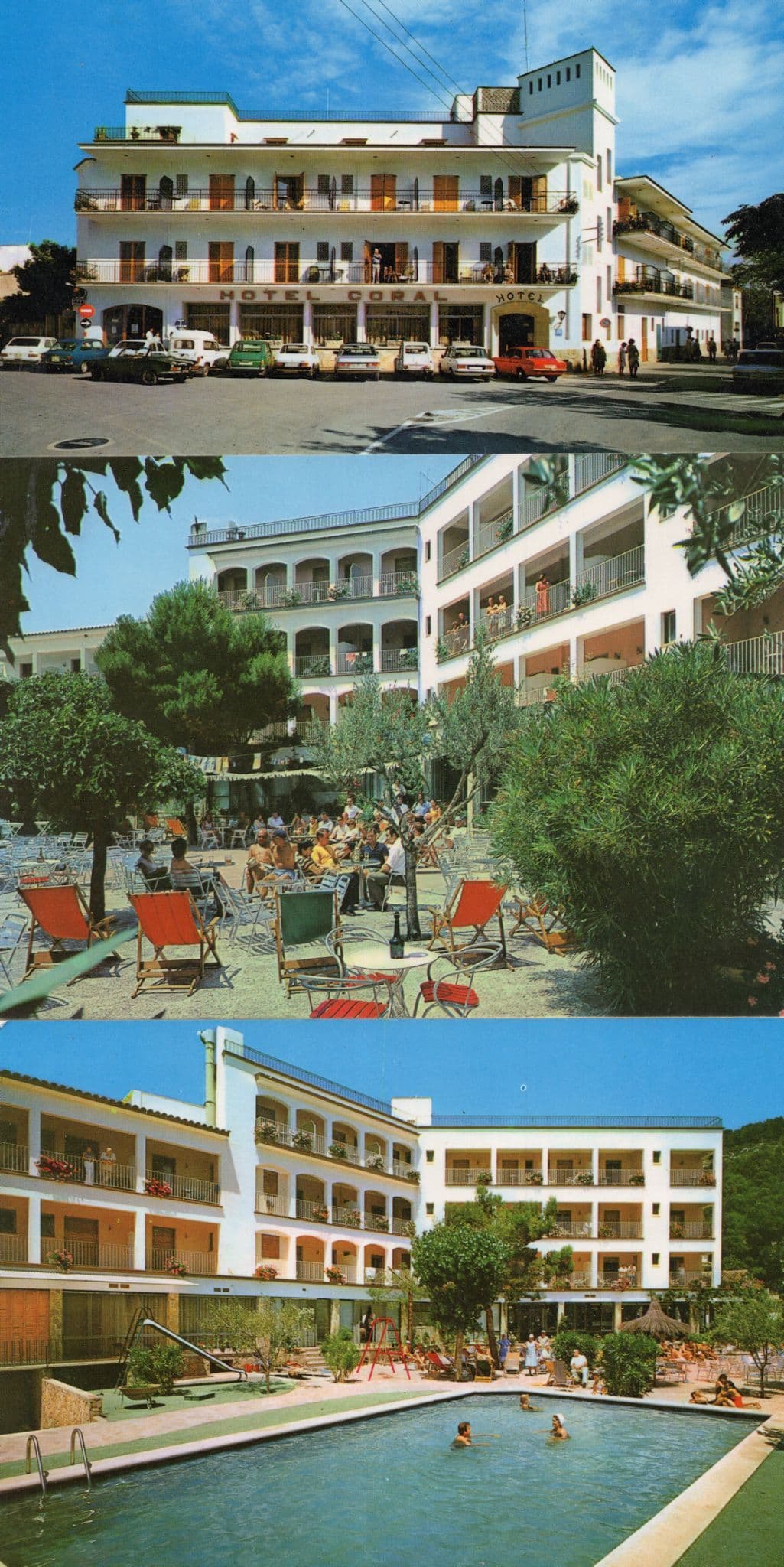 Hotel Coral L'Estartit Costa Brava 3x Postcard s