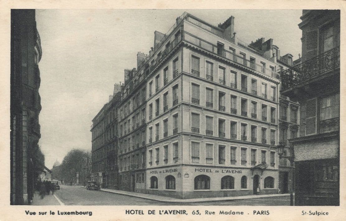 Hotel De L'Avenir Paris Old Postcard