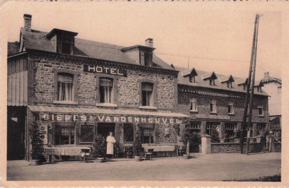 Hotel Des Roches Vresse Namur Belgium Beer Advertising Old Postcard