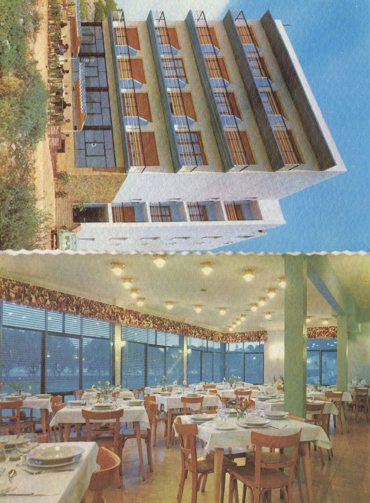 Hotel Estrella Del Mar Restaurant 2x Costa Del Sol Spanish Postcard s
