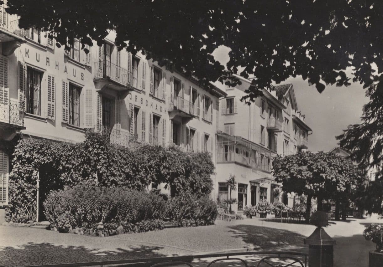 Hotel Frohnalp Morschach Switzerland Shadows Swiss RPC Postcard