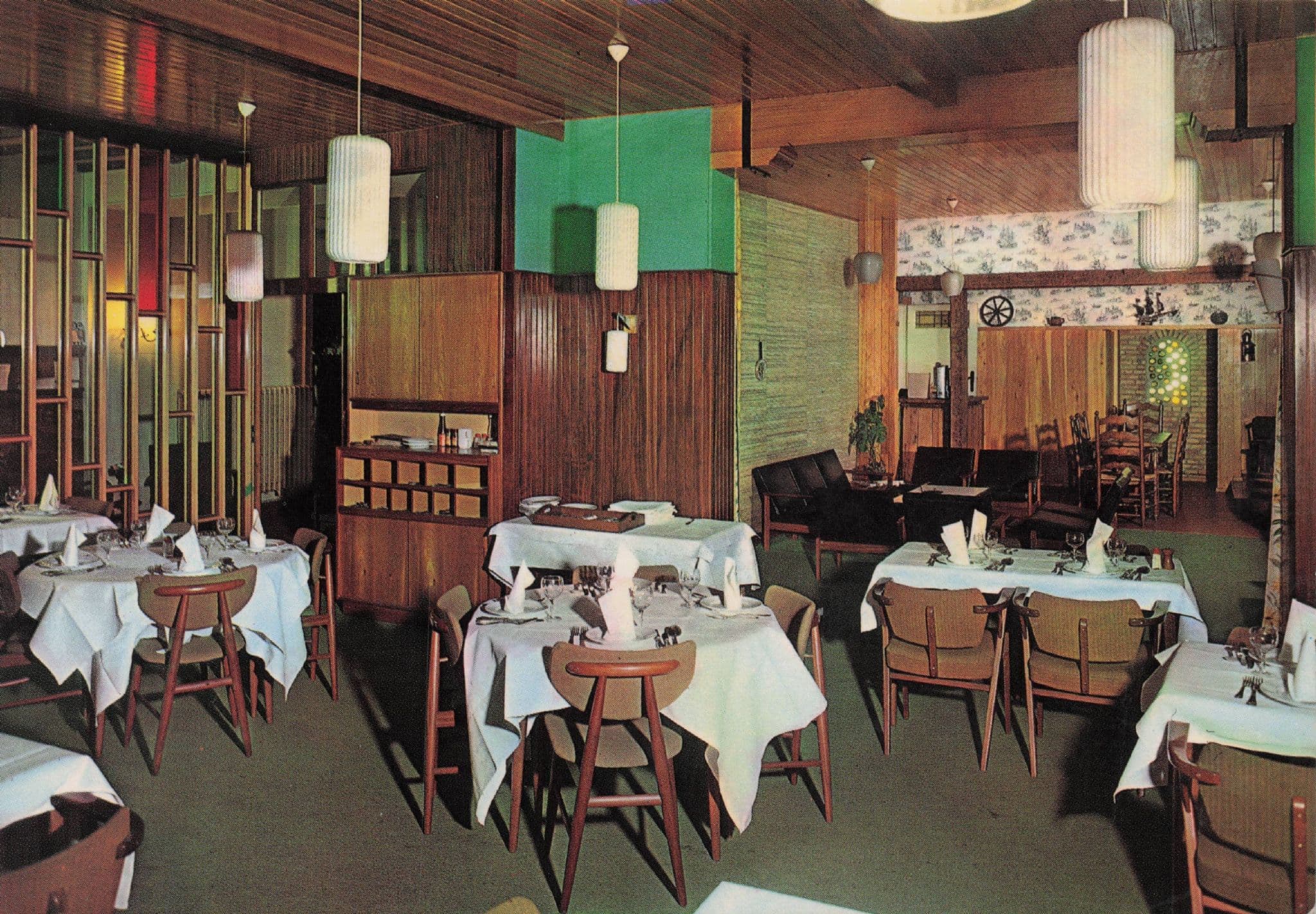 Hotel Hansa Brugge Interior Belgium 1980s Postcard