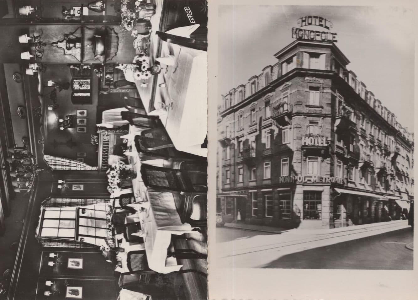 Hotel Monopole Metropole Strasbourg German 2x Postcard s