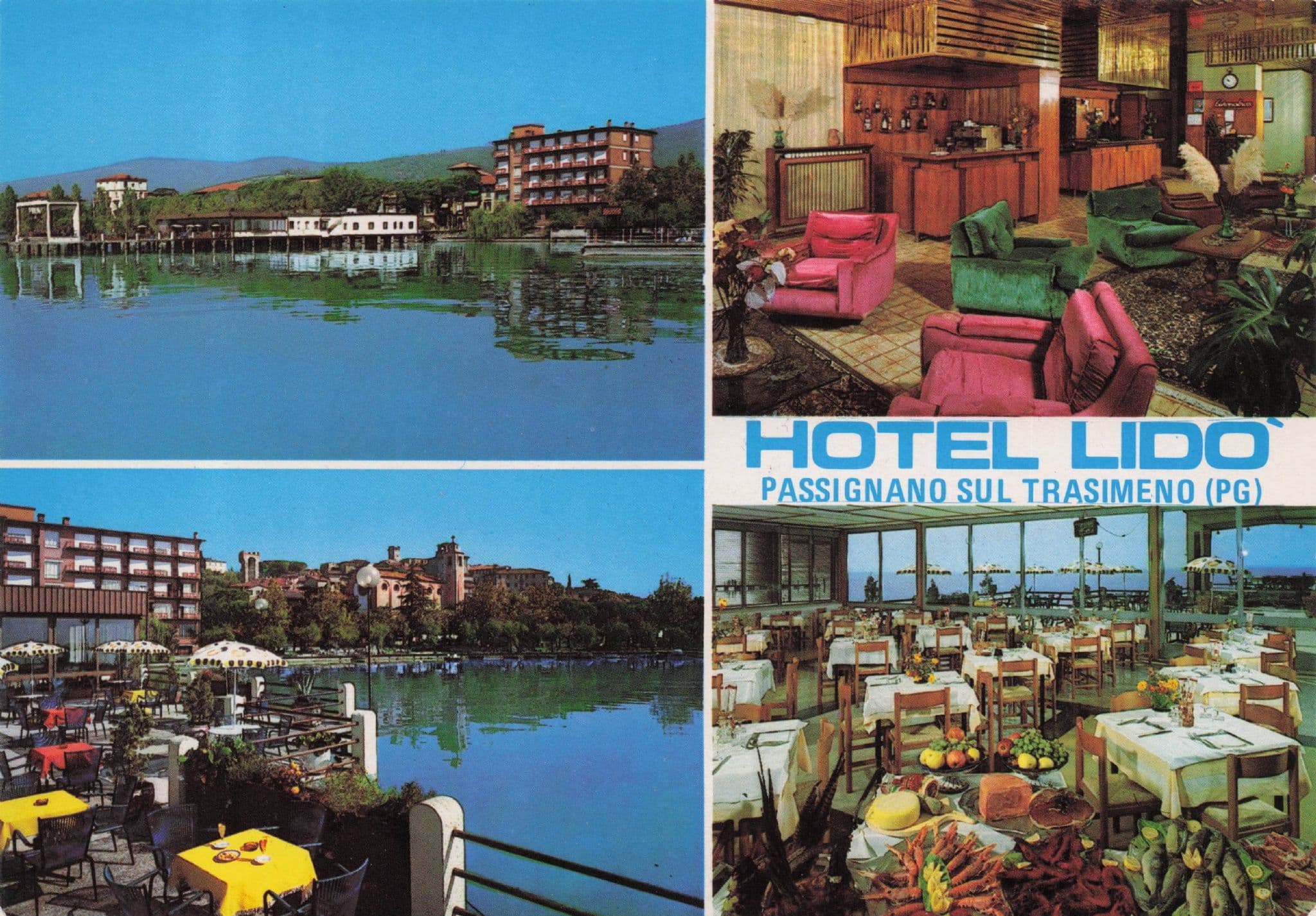 Hotel Ristorante Lido Rome Italy 1990s Advertising Rare Postcard