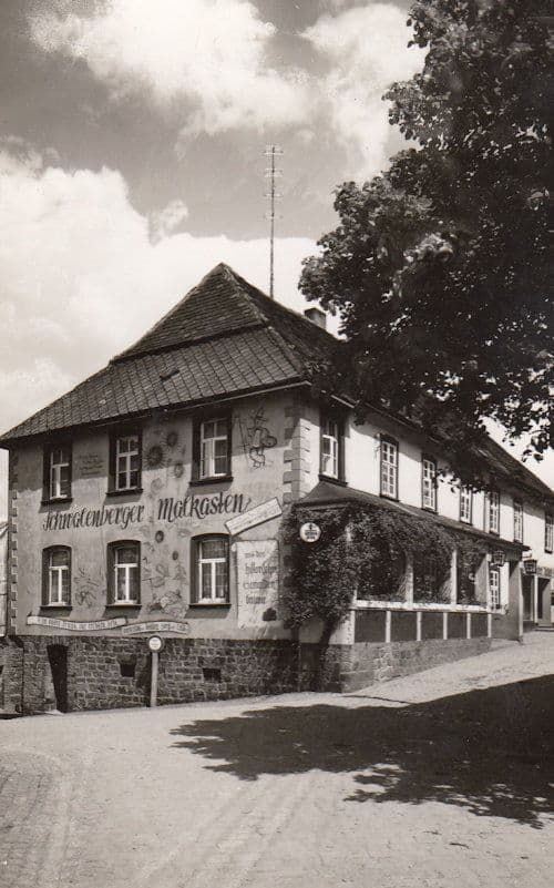 Hotel Schwalenberger Malkasten Germany RPC Real Photo Postcard