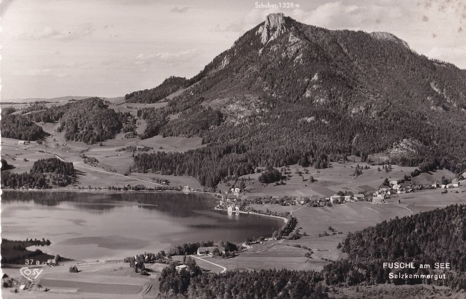 Hotel Seerose Fuschel Am See Bar Austria Salzkammergut RPC Postcard