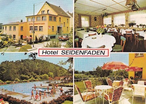 Hotel Seidenfaden Nastaetten German Postcard