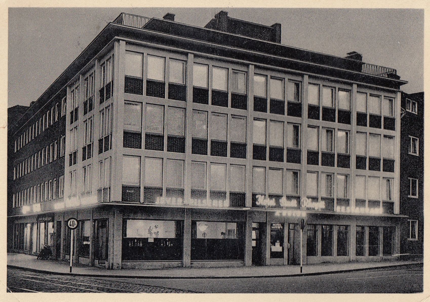 Hotel Stadt Rheydt Postcard