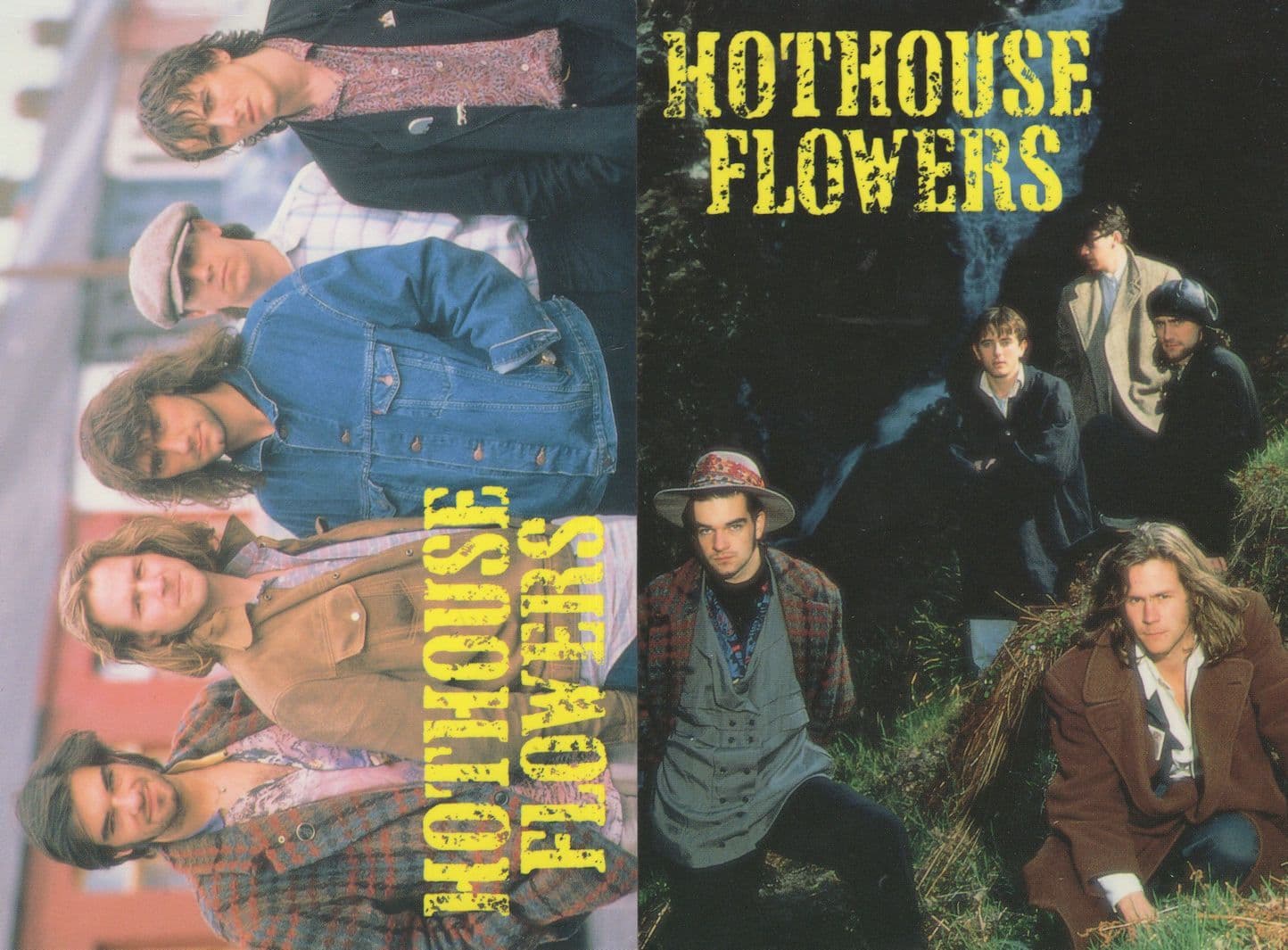 Hothouse Flowers Pop Group 2x Postcard s