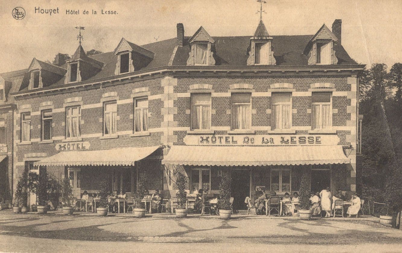 Houyet Hotel De La Lesse Antique Belgium Postcard