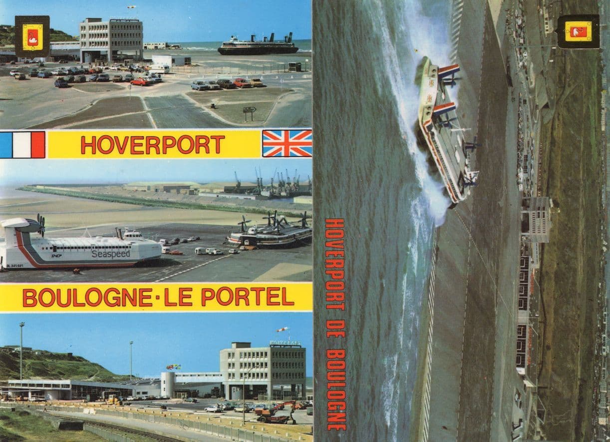 Hoverport Boulogne Le Portel Airport 2x French Postcard s
