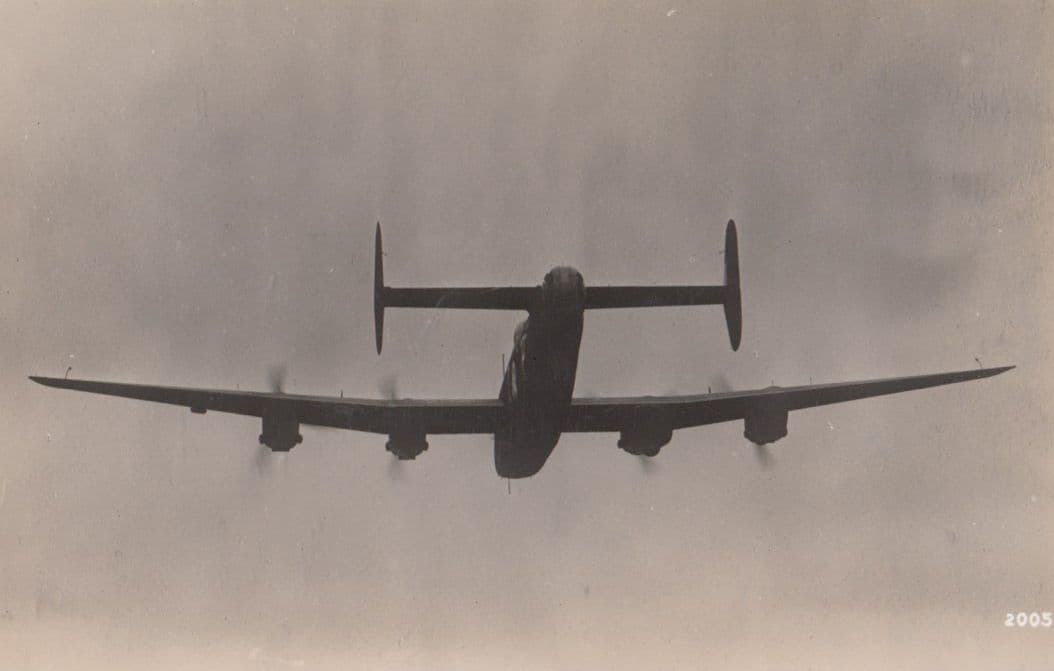 HP Halifax II 2 Plane Liverpool Real Photo Aircraft Postcard