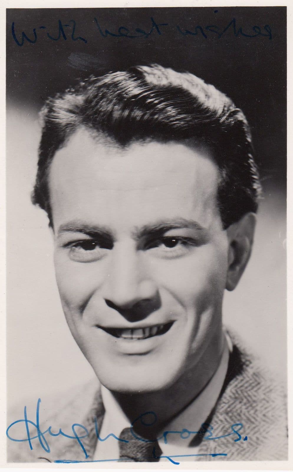 Hugh Cross Rare Printed Vintage Signed Photo