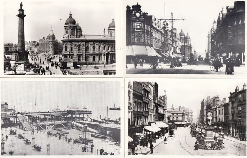 Hull Market Place King Edward Street Victoria Square Pier 4x Postcard s