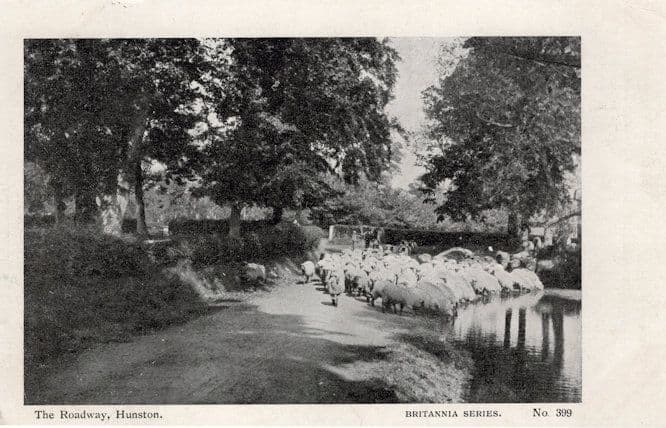 Hunston Roadway Yorkshire Antique 1904 Postcard