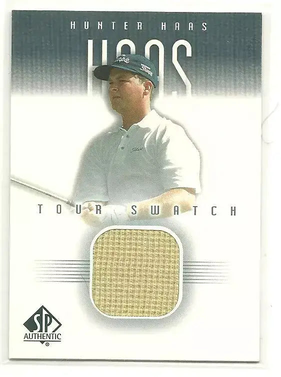 Hunter Haas 2001 Tour Swatch Worn Shirt Golf Rare Limited Edition Card