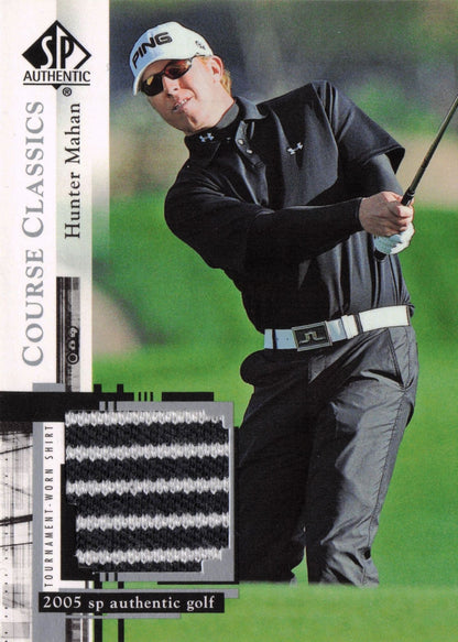 Hunter Mahan Course Classics 2005 Golf SP Upper Deck Worn Shirt Card