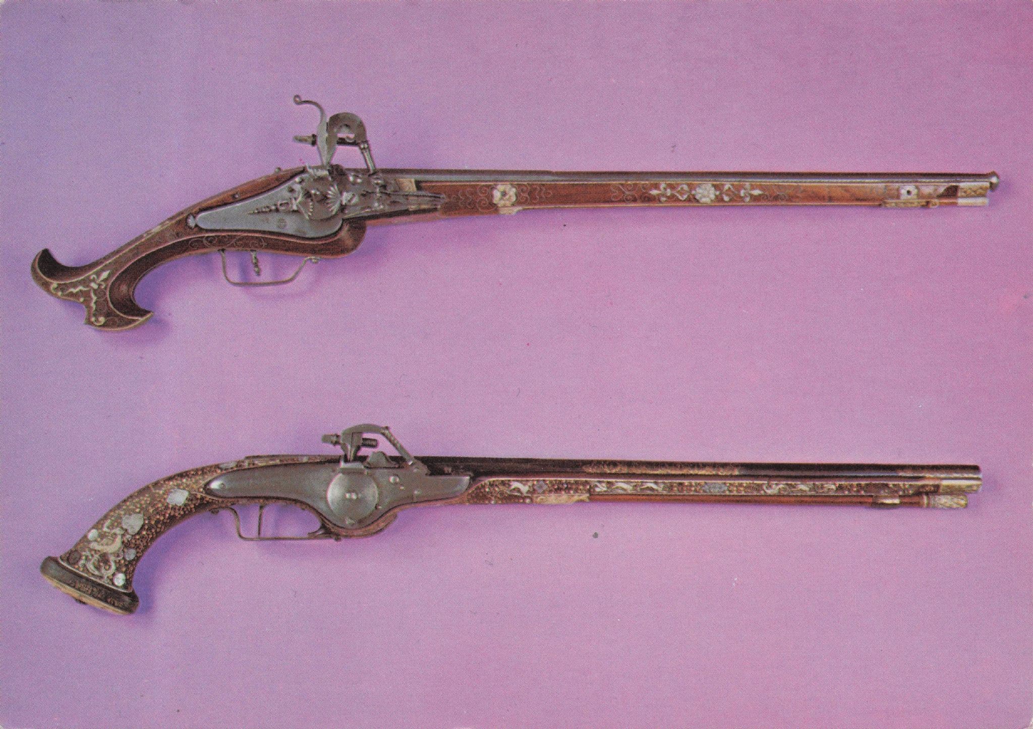 Hunting Rifle Military Antique Gun Krakow Poland Postcard