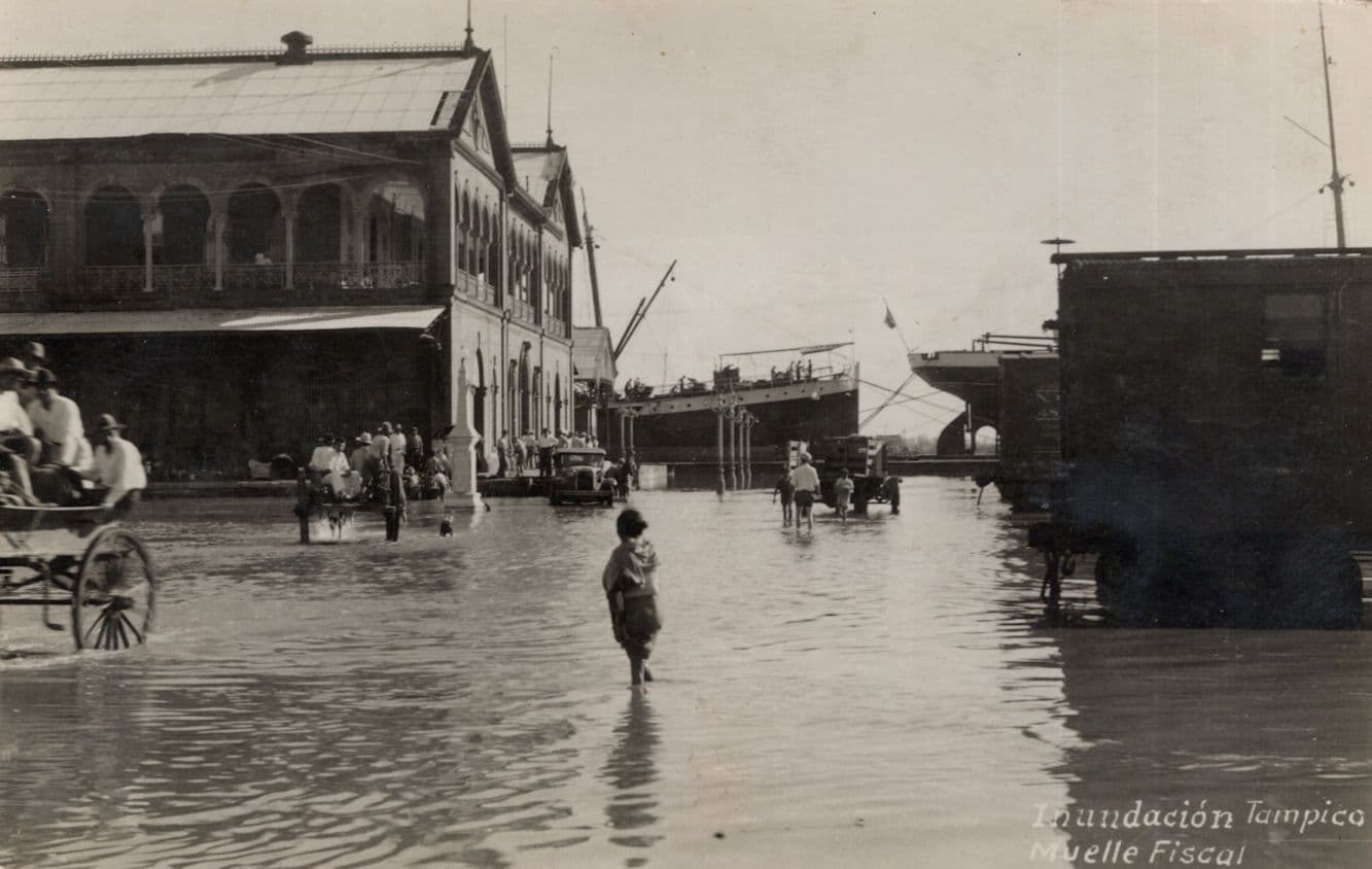 Hurricane Hilda Disaster Floods Chile Mexico Real Photo Postcard
