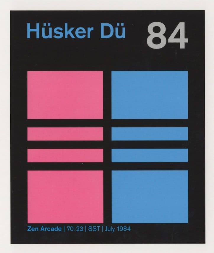 Husker Du American Rock Group Zen Arcade 1984 LP Postcard