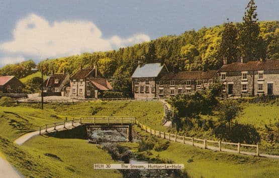 Hutton Le Hole Stream Friths Yorkshire 1960s Postcard