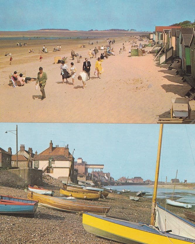 I've Dropped Something at Wells Next To The Sea 2x 1970s Postcard s