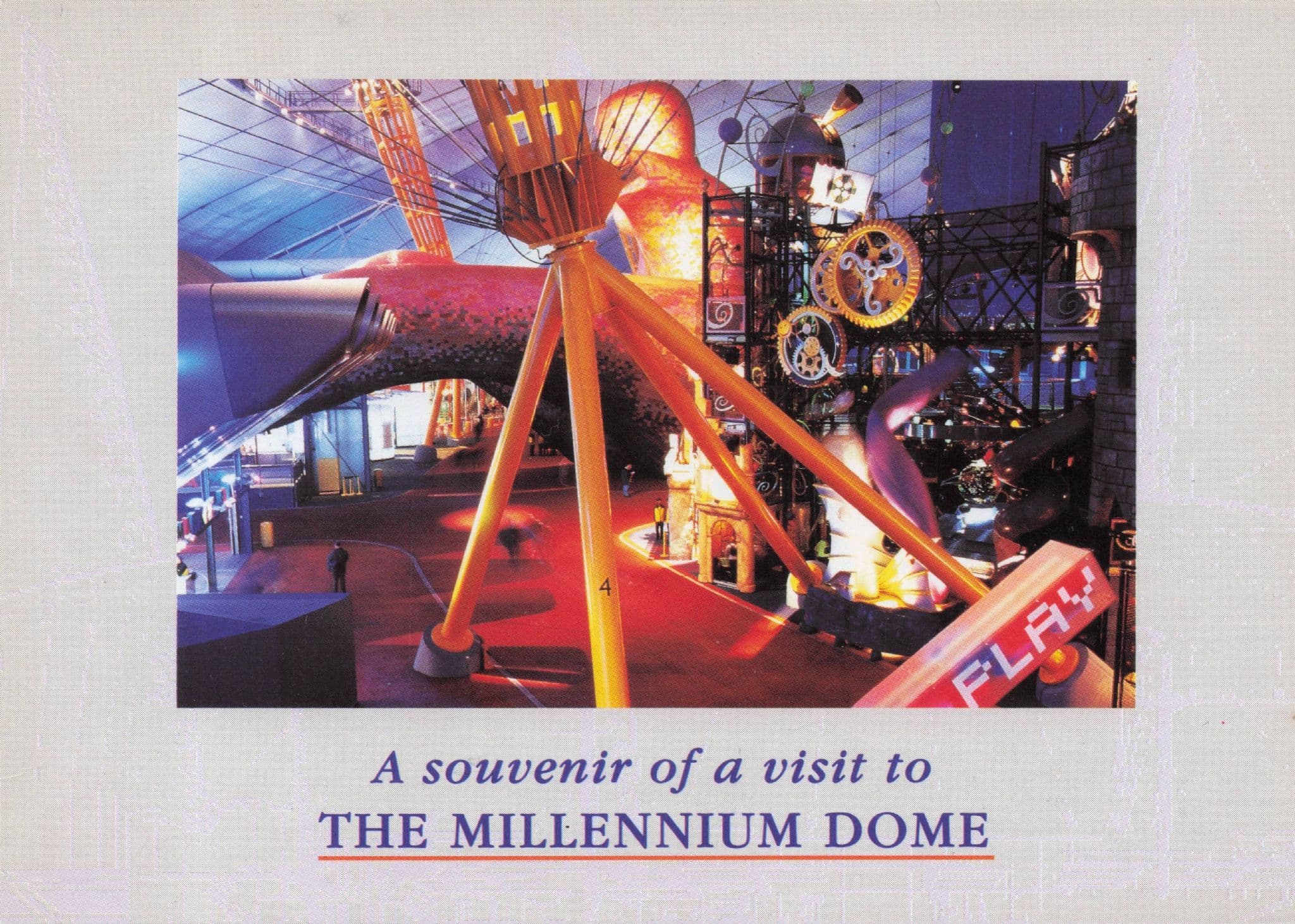 I Visited Millenium Dome Opening London Advertising Postcard