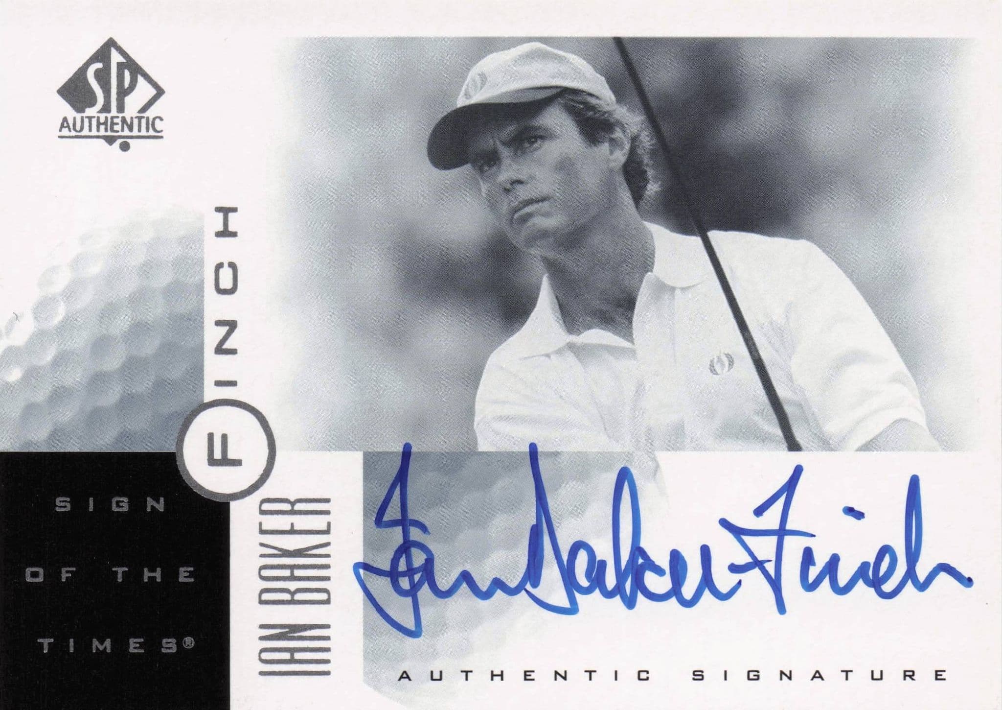 Ian Baker Finch Sign Of The Times Hand Signed 2001 SP Golf Autograph Card