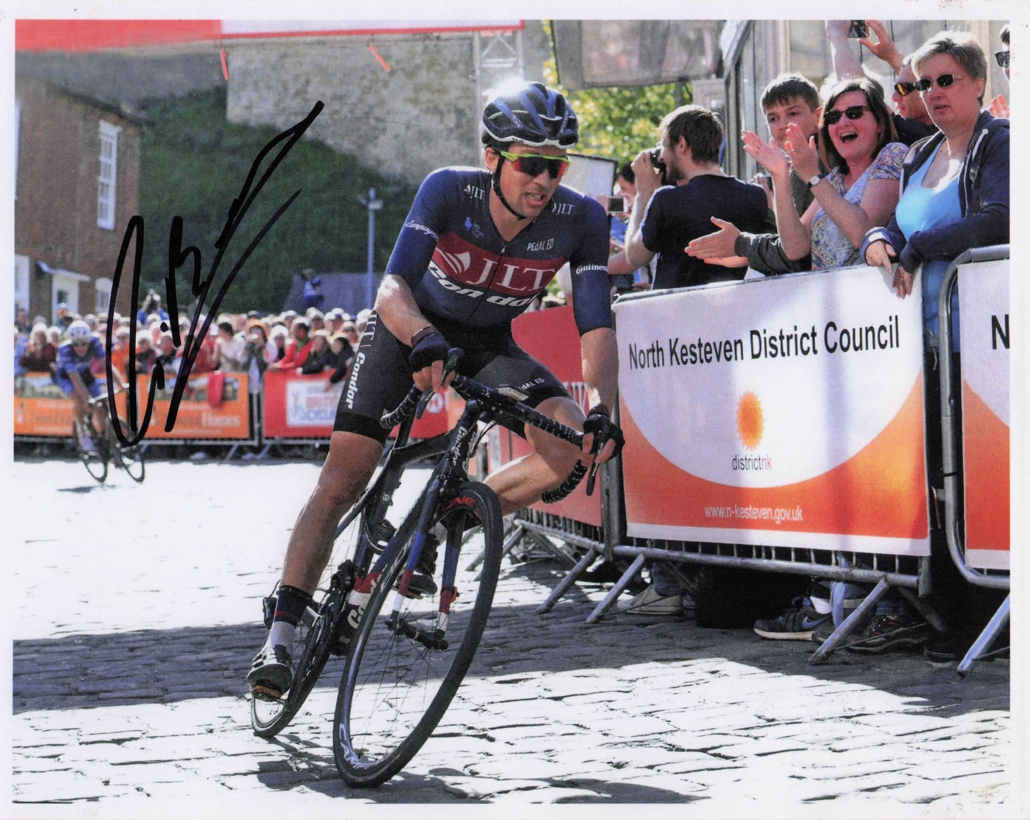 Ian Bibby British Cyclist 2018 Lincoln Grand Prix 12x8 Hand Signed Photo