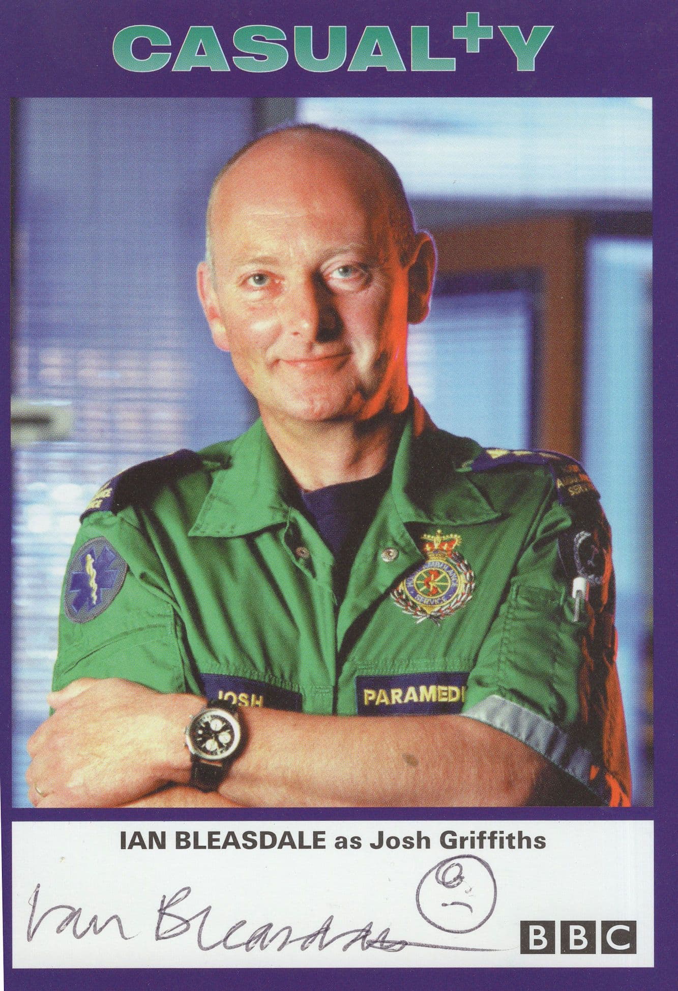 Ian Bleasdale as Josh Griffiths Holby City Hand Signed Photo