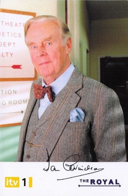 Ian Carmichael The Royal RARE Pre Printed Signed Cast Card Photo
