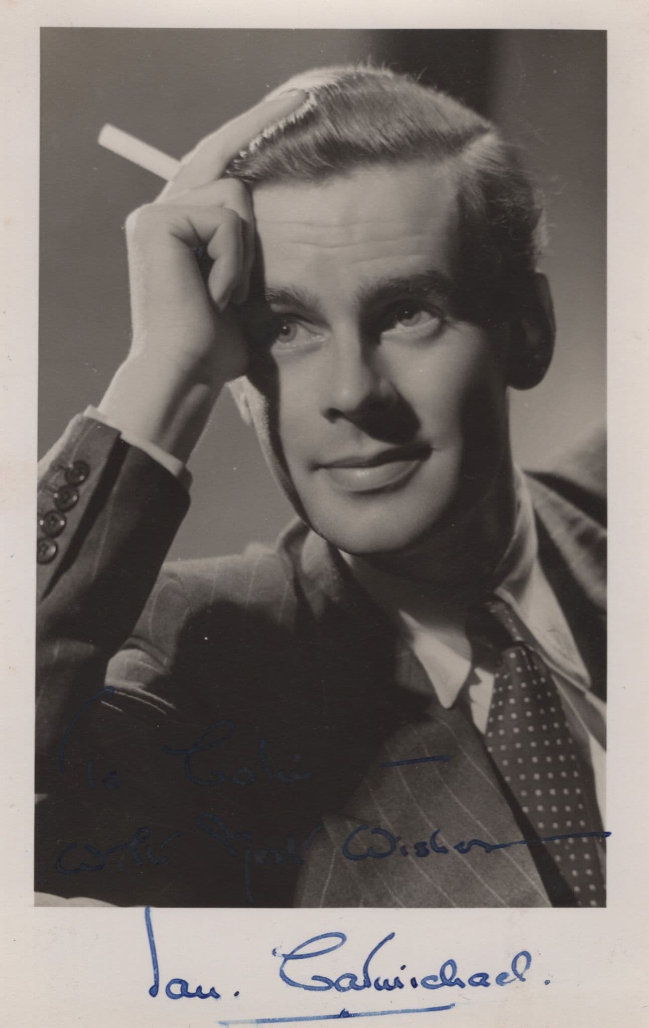 Ian Carmichael Vintage Early Career Hand Signed Photo