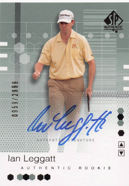 Ian Leggatt Authentic Rookie 2002 Golf SP Hand Signed Autograph Card