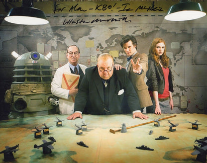 Ian McNeice Winston in Dr Who Ultimate 10x8 Hand Signed 2x COA Photo s