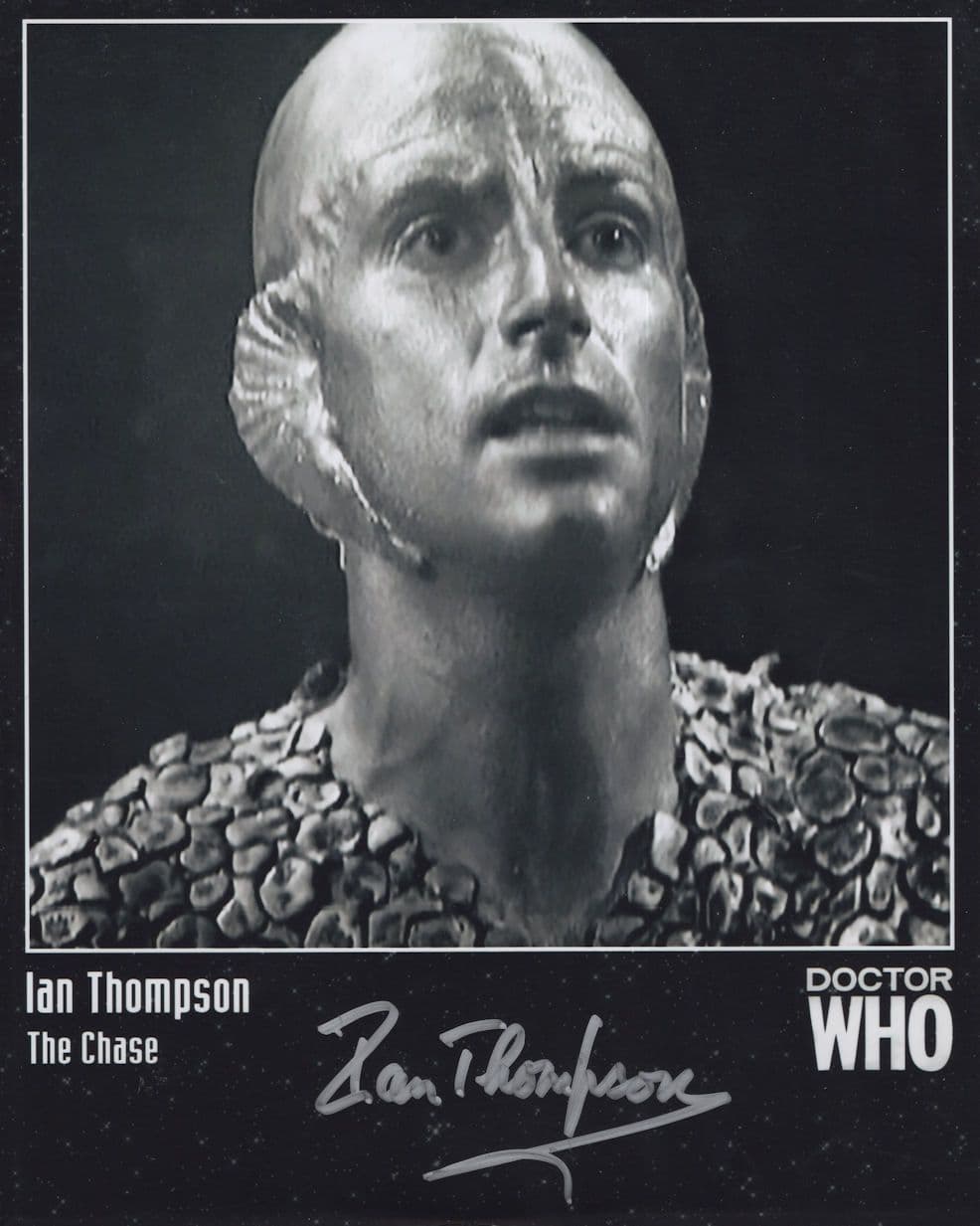 Ian Thompson The Chase Dr Who Large 10x8 Hand Signed Photo
