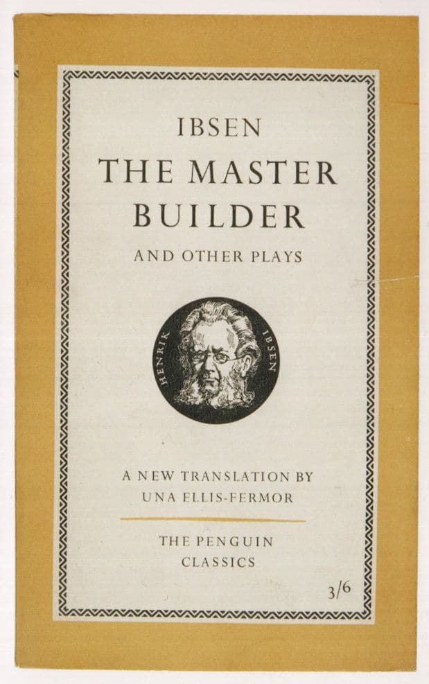 Ibsen The Master Builder 1958 Book Postcard