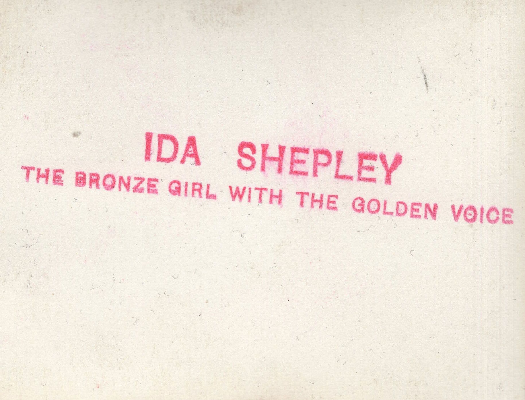 Ida Shepley BBC Singer Flower Drum Song Theatre Hand Signed Photo