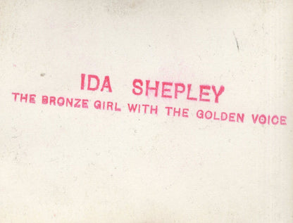 Ida Shepley BBC Singer Flower Drum Song Theatre Hand Signed Photo