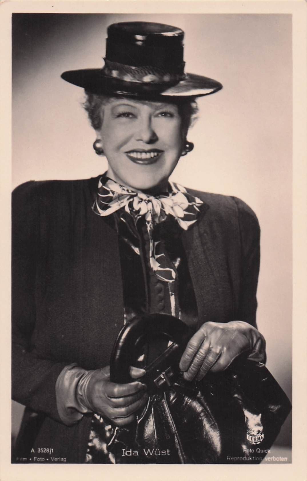 Ida Wust of Marlene Dietrich German Film Actress Postcard