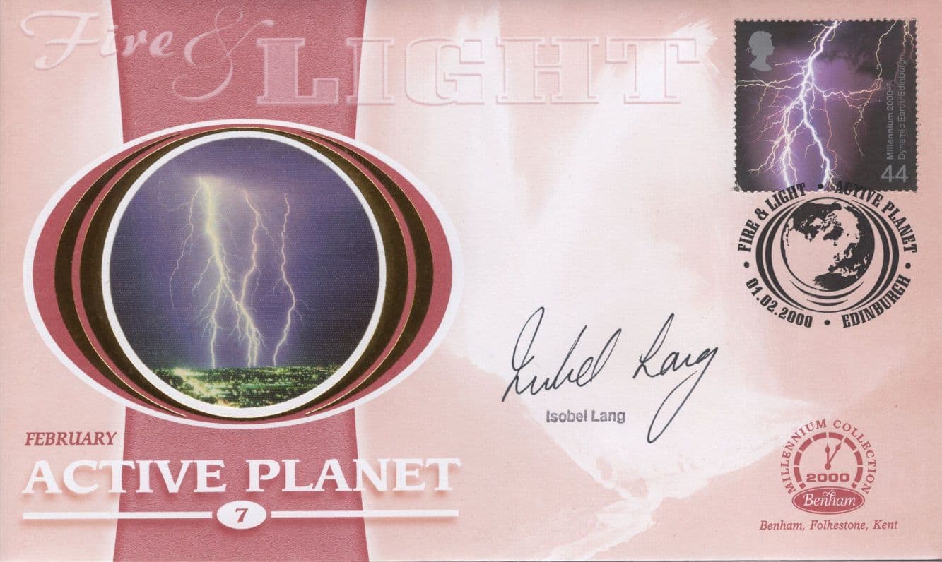 Idobel Lang Active Planet Hand Signed Benham First Day Cover