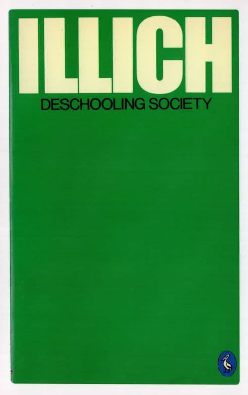 Illich Deschooling Society 1973 Book Postcard