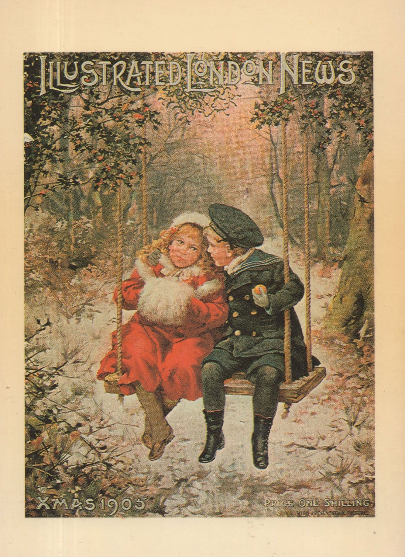 Illustrated London News Christmas 1905 Park Swing Postcard