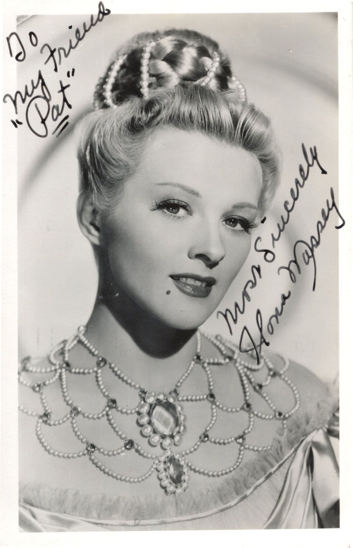 Ilona Massey Historic Hungarian Actress Frankenstein Hand Signed Photo & MORE