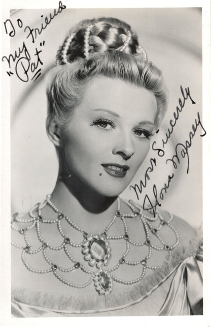 Ilona Massey Historic Hungarian Actress Frankenstein Hand Signed Photo & MORE