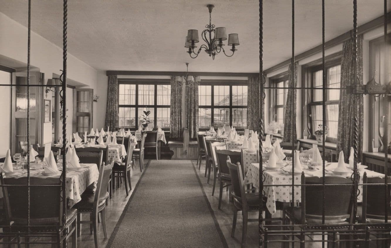 Im Gasthof Pension Hotel Unterwirt German RPC Advertising Postcard