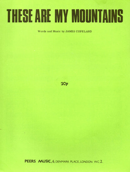 These Are My Mountains 2x Alexander Brothers A Song For Scotland Sheet Music