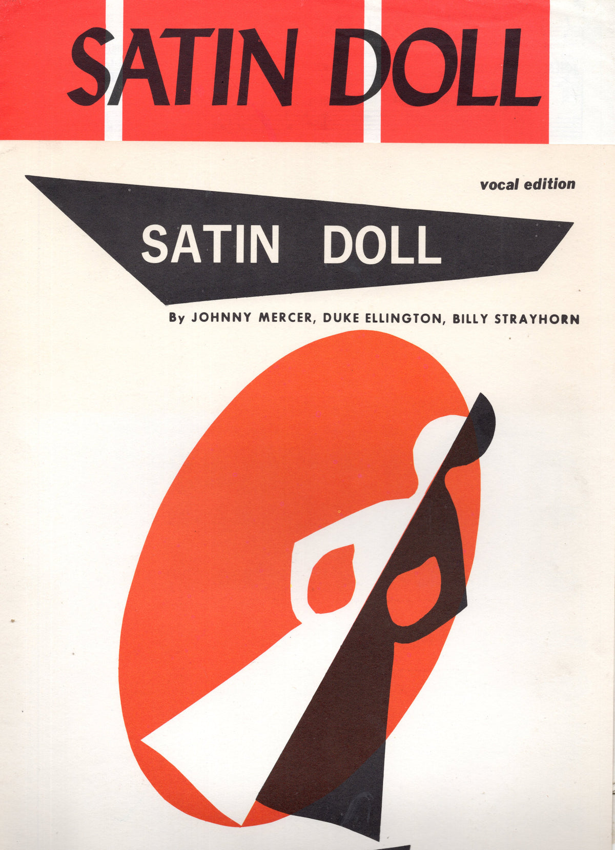 Satin Doll Duke Ellington Johnny Mercer 2x Vintage Rare 1950s Sheet Music s