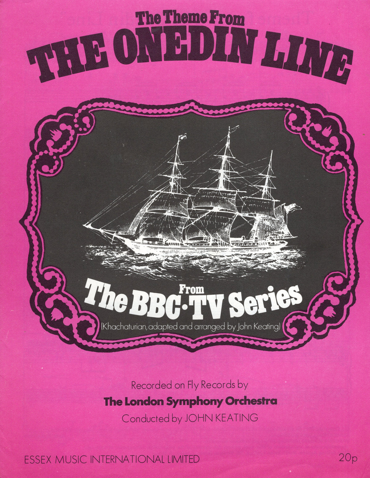 Theme From The Onedin Line BBC TV Show Vintage Sheet Music