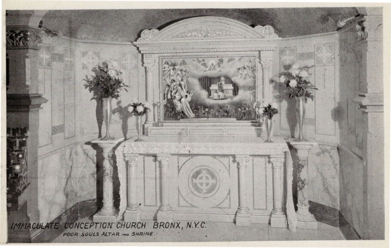 Immaculate Conception Church Shrine Bronx USA Old Postcard
