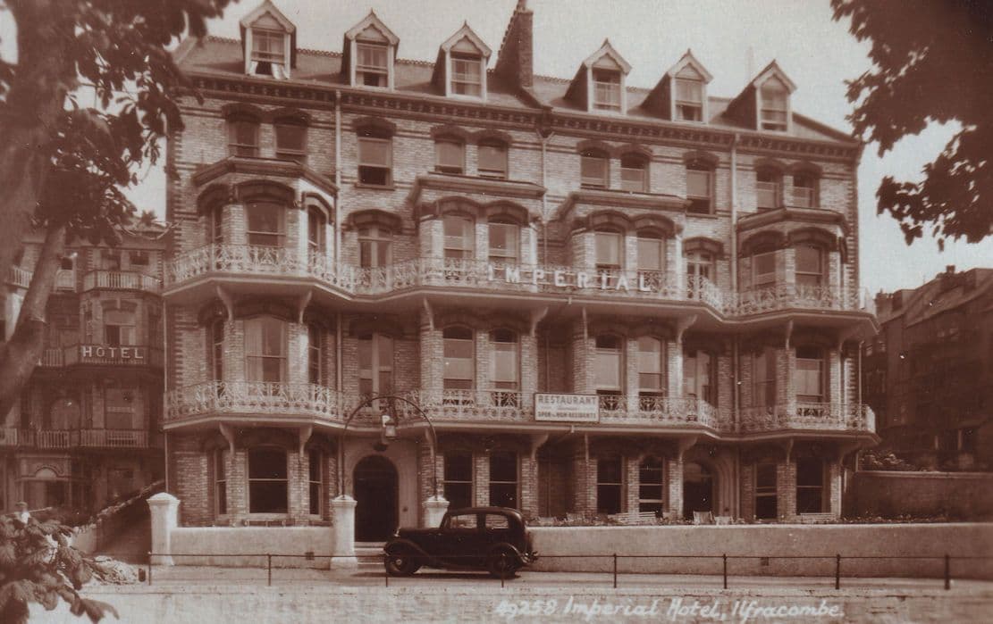 Imperial Hotel Ilfracombe Devon Unique Old Postcard